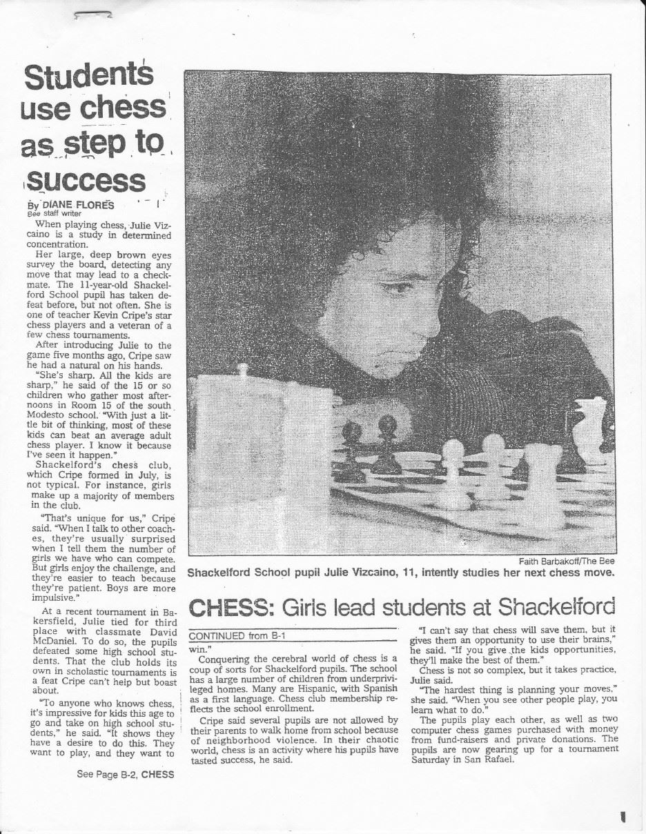 Kevin Cripe interview in newspaper